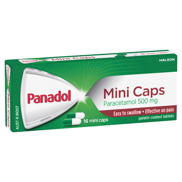 Panadol Mini Caps 500mg 16 Pack