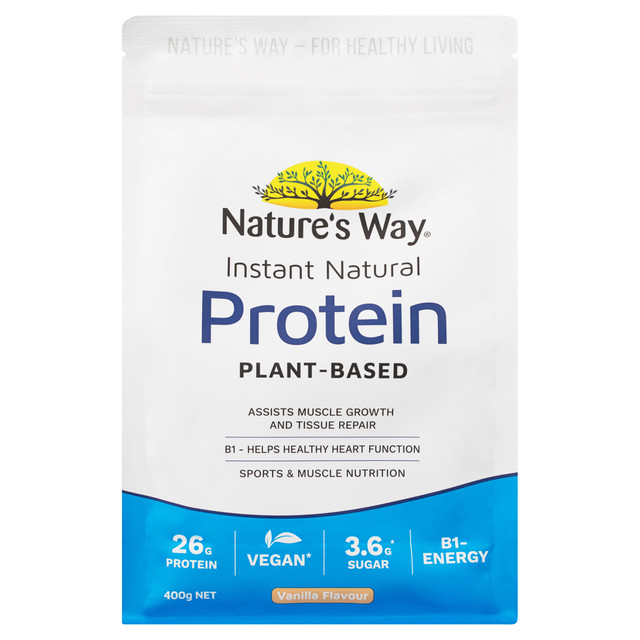 Nature's Way Instant Natural Protein Plant Based Vanilla 400g