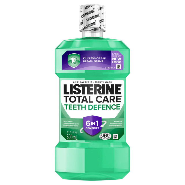 Listerine Total Care Teeth Defence Mouthwash 500mL
