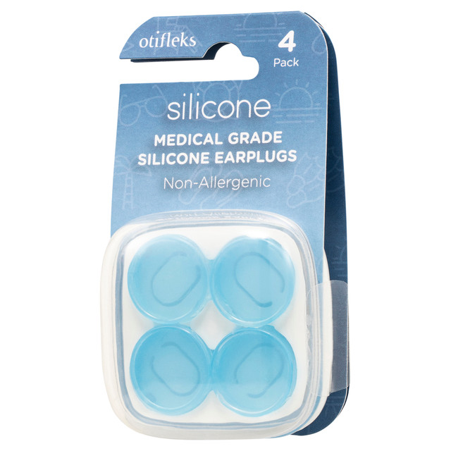 Otifleks Silicone Earplugs-4pk