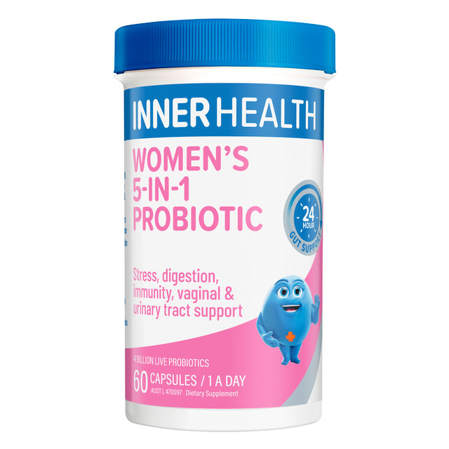 Inner Health Women's 5-in-1 Probiotic 60 Capsules Inner Health Women's 5-in-1 Probiotic 60 Capsules