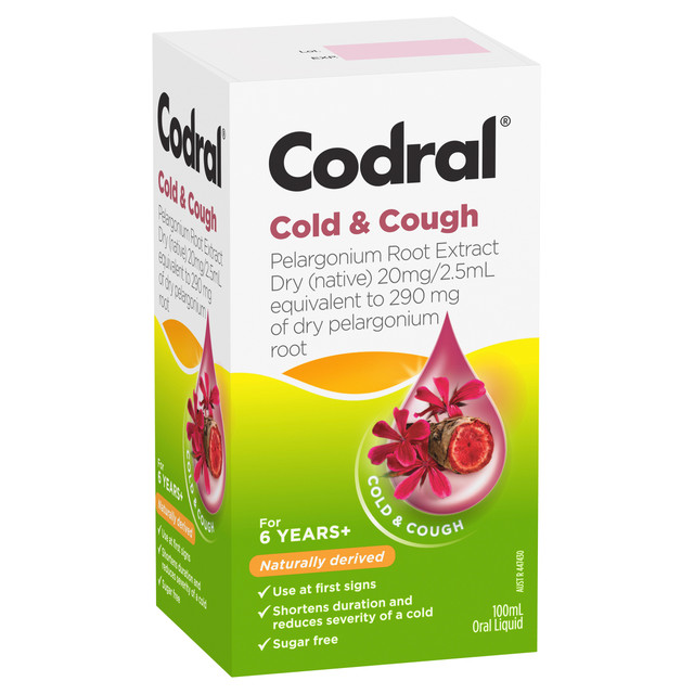 Codral Cold & Cough Pelargonium Root 100mL