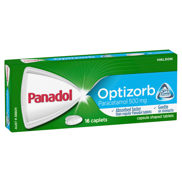 Panadol Optizorb 500mg 16 Caplets - AU Only