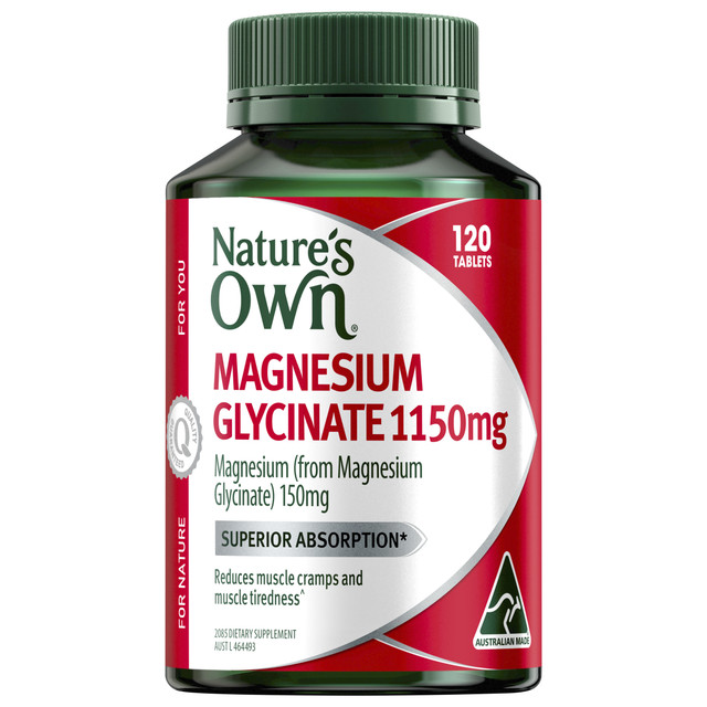 Nature's Own Magnesium Glycinate 1150mg 120 Tablets Nature's Own Magnesium Glycinate 1150mg 120 Tablets