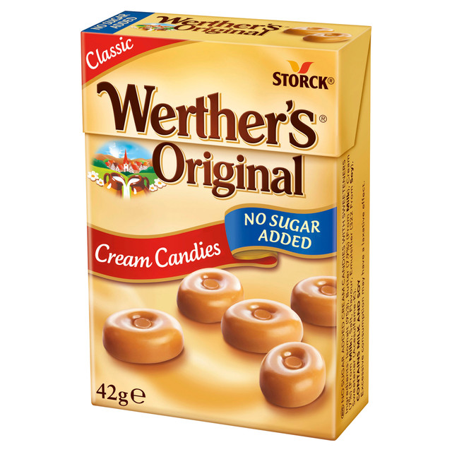 Werther's Original Caramel Cream Candies Minis No Sugar Added 42g Werther's Original Caramel Cream Candies Minis No Sugar Added 42g
