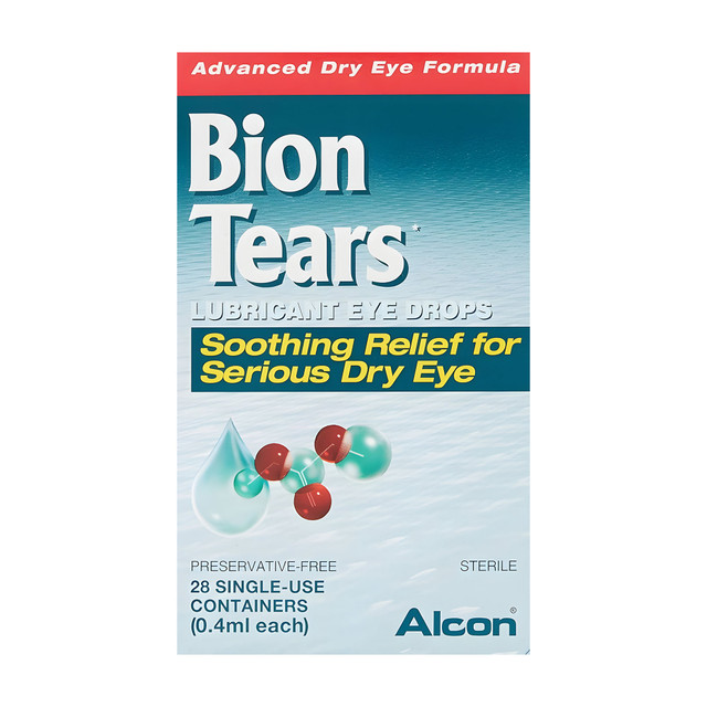 Bion Tears Lubricant Single Use Eye Drop Vials 28 x 0.4mL