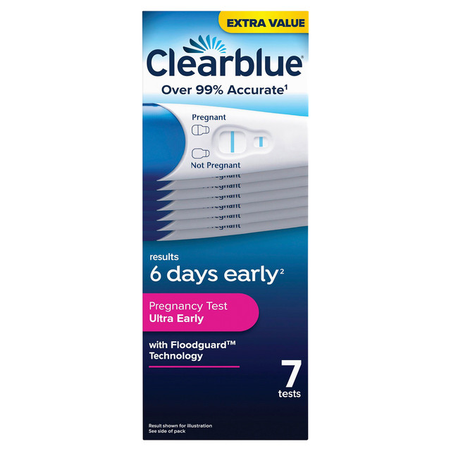 Clearblue Ultra Early Pregnancy Test (10mIU) Value Pack, Results 6 Days Early, 7 Early Detection Tests