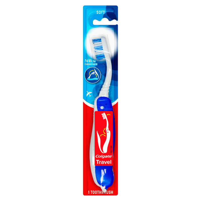Colgate Travel Toothbrush Soft 1 Pack, Portable Design