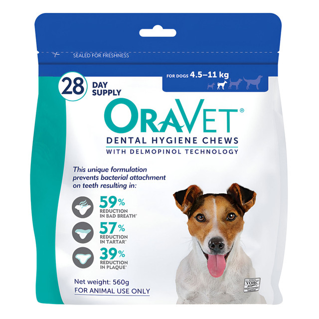 OraVet® Daily Dental Hygiene Chews 4.5-11kg 28 Pack