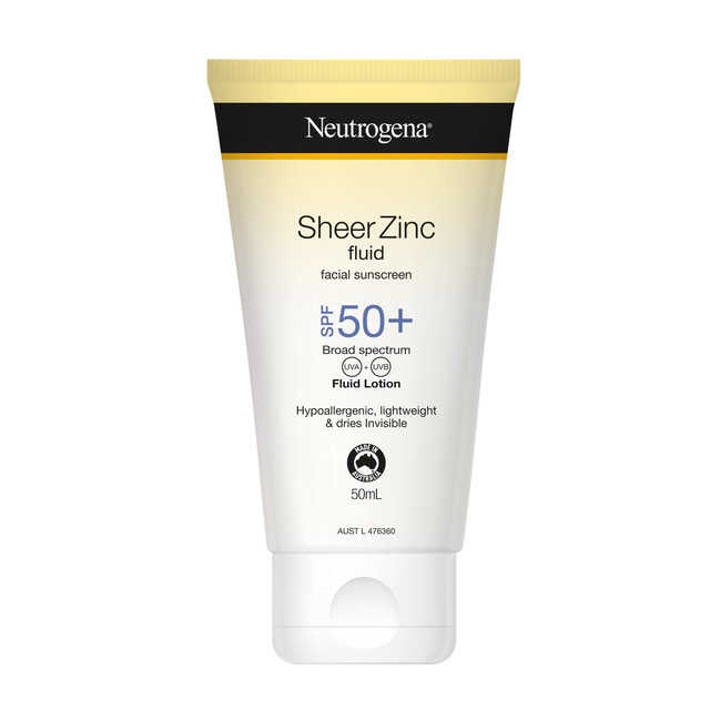Neutrogena Sheer Zinc Face & Body Lotion Sunscreen SPF50 85ml