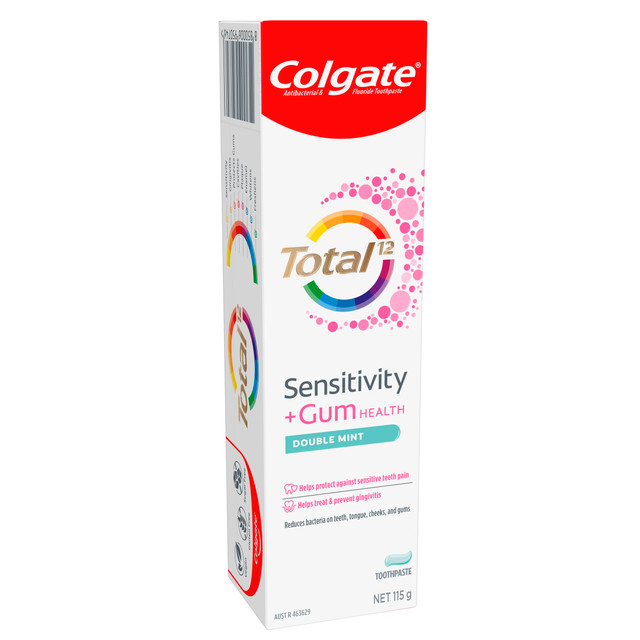 Colgate Total Sensitivity and Gum Health Double Mint Toothpaste 115g Colgate Total Sensitivity and Gum Health Double Mint Toothpaste 115g