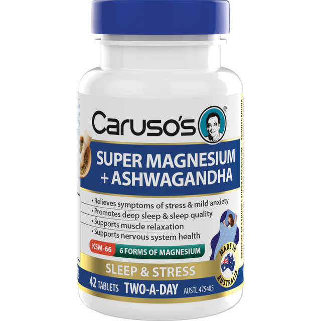 Caruso's Super Magnesium + Ashwagandha 42 Tablets