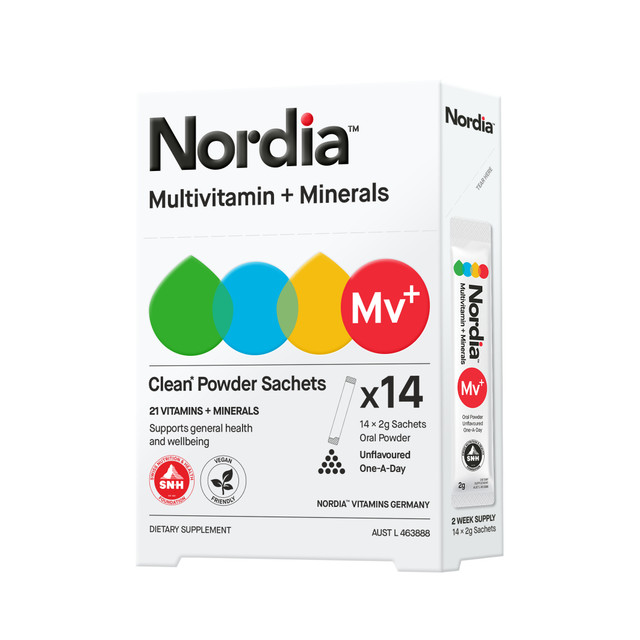 Nordia Multivitamin + Minerals Clean Unflavoured Powder 14 x 2g Sachets