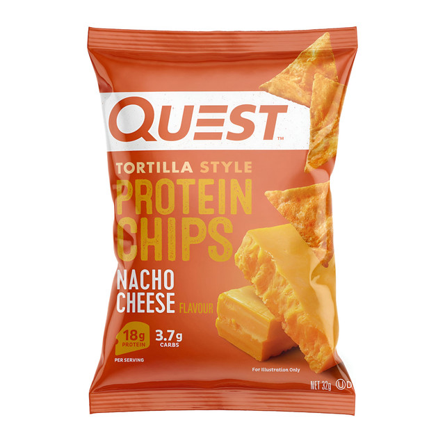 Quest Tortilla Style Protein Chips Nacho Cheese Flavour 32g Quest Tortilla Style Protein Chips Nacho Cheese Flavour 32g