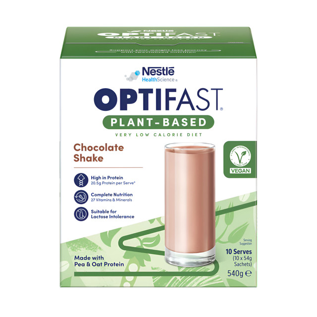 OPTIFAST VLCD Plant Based Shake Chocolate 10 Pack 540g OPTIFAST VLCD Plant Based Shake Chocolate 10 Pack 540g
