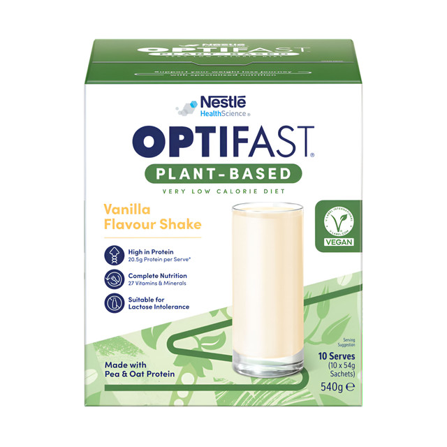 OPTIFAST VLCD Plant Based Shake Vanilla 10 Pack 540g OPTIFAST VLCD Plant Based Shake Vanilla 10 Pack 540g