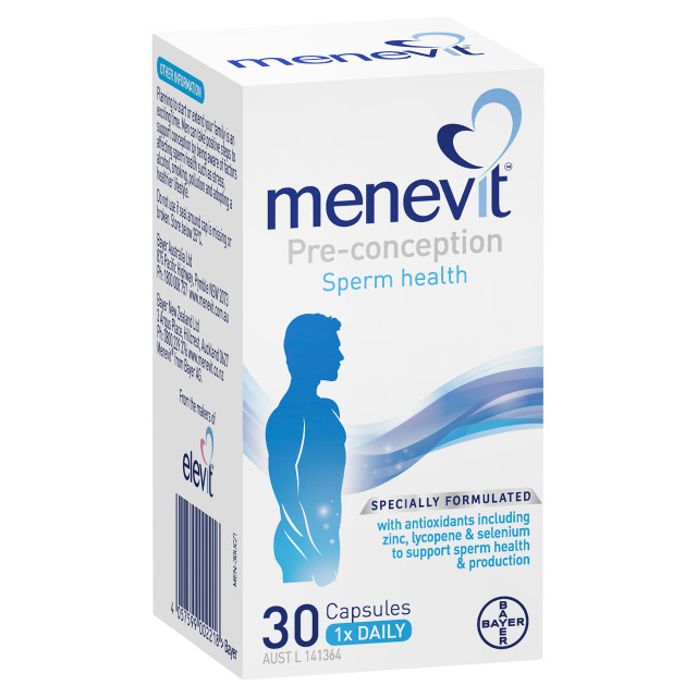 Menevit Pre-Conception Sperm Health Capsules 30 pack (30 days) Menevit Pre-Conception Sperm Health Capsules 30 pack (30 days)