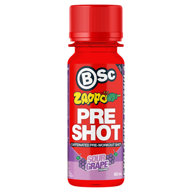 BSc Pre-Workout Shot 60ml Zappo Sour Grape