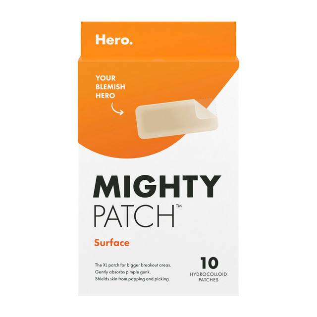 Hero Mighty Patch Surface Pimple Patches | Face Body & Back | XL-Sized | 10 pack Hero Mighty Patch Surface Pimple Patches | Face Body & Back | XL-Sized | 10 pack