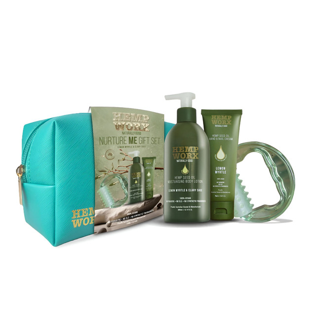 Hemp Worx Nurture Me Lemon Myrtle Gift Set Hemp Worx Nurture Me Lemon Myrtle Gift Set