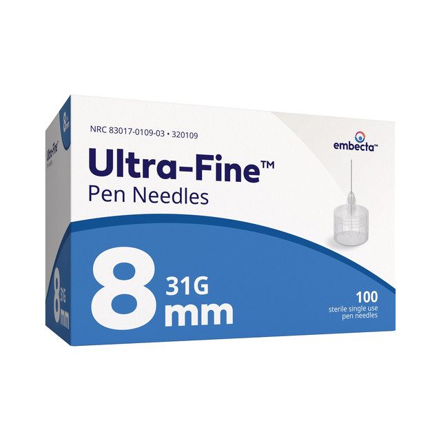 Ultra-Fine 0.3ml 31g 8mm Insulin Syringe 100 Pack