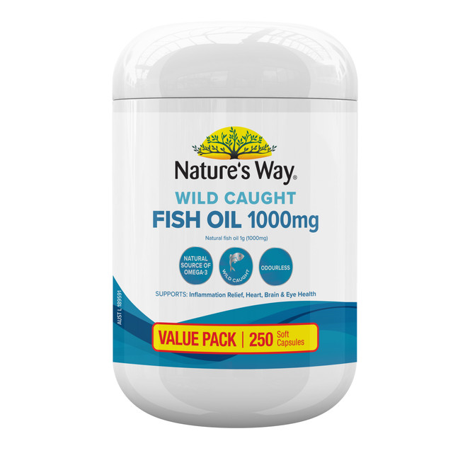Nature's Way Wild Caught Fish Oil 1000mg 250s