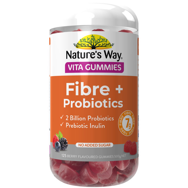 Nature's Way Vita Gummies Fibre + Probiotics 125 Pack