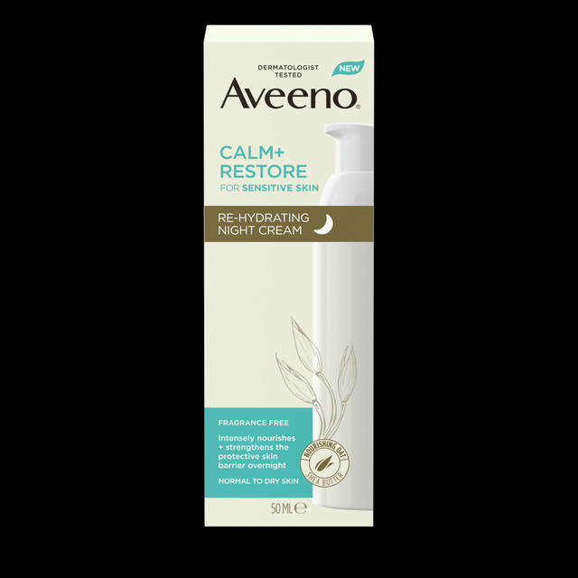 Aveeno Face Calm + Restore Sensitive Skin Re-hydrating Night Cream