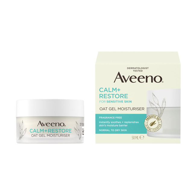 Aveeno Face Calm + Restore Sensitive Skin Oat Gel Moisturiser