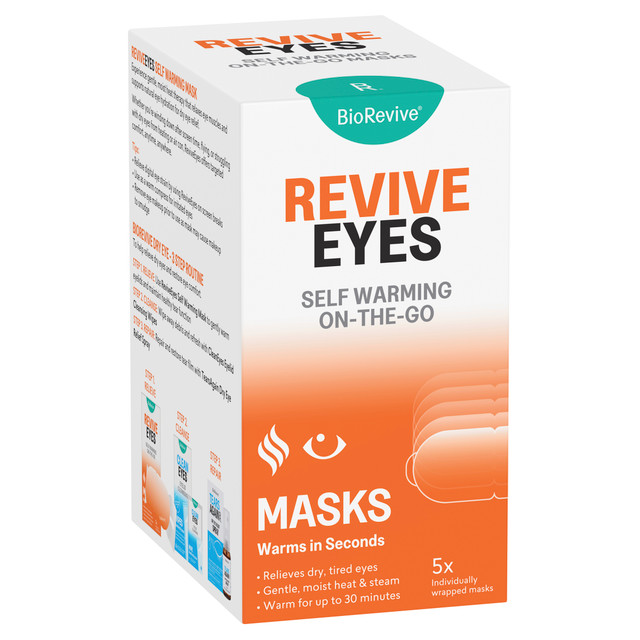 BioRevive ReviveEyes Self-Warming On-The-Go Masks 5pk