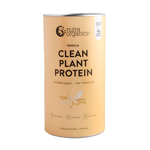 Nutra Organics Clean Plant Protein Creamy Vanilla 500g