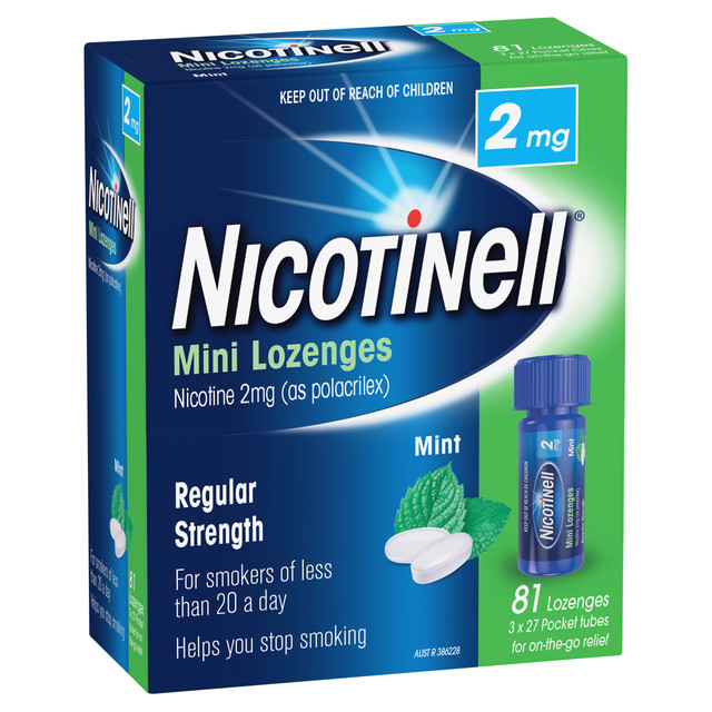 Nicotinell Mini Lozenge Regular Strength 81 Pack 2mg