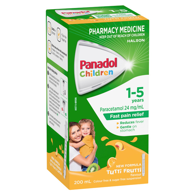 Panadol Children 1-5 Years Tutti Frutti 200mL