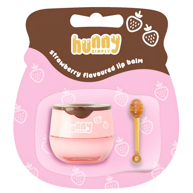 Hunny Simply Strawberry Flavoured Honeypot Lip Balm