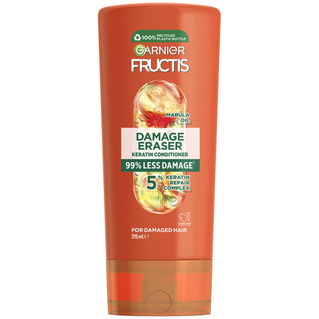 Garnier Fructis Damage Eraser Keratin Conditioner for Very Damaged and Split Hair 315ml