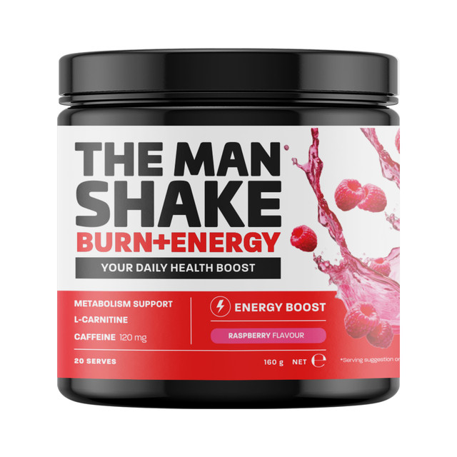 The Man Shake Burn + Energy Raspberry 160g
