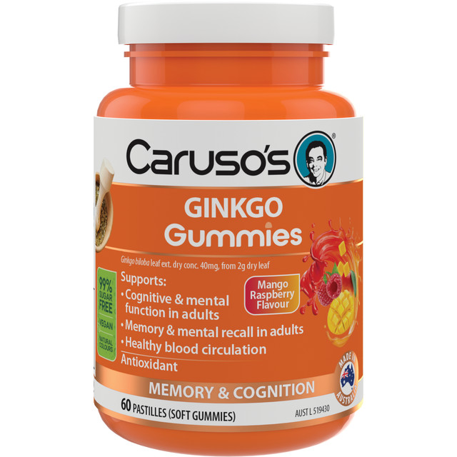 Caruso's Ginkgo Gummies 60 Pastilles