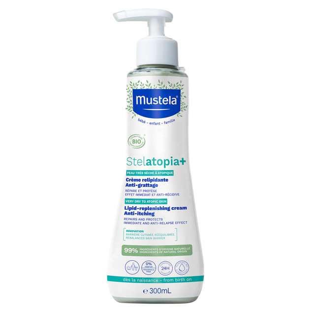Mustela Stelatopia+ Lipid-Replenishing Cream - for eczema-prone skin - 300ml