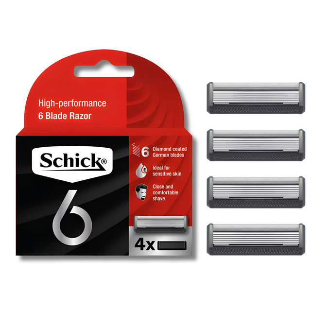 Schick 6 Blades Refill 4 pack