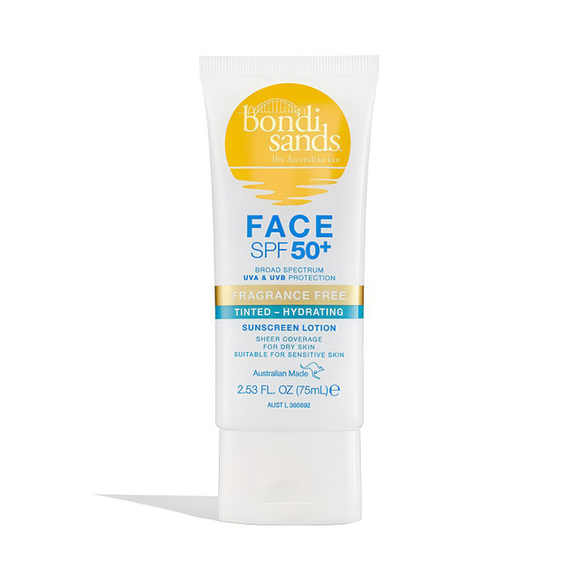 Bondi Sands Hydrating Tinted Face Lotion SPF 50+ Fragrance Free 75ml