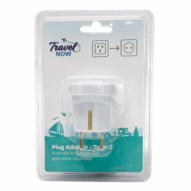 Travel Now Plug Adaptor AU To EU (Type C)