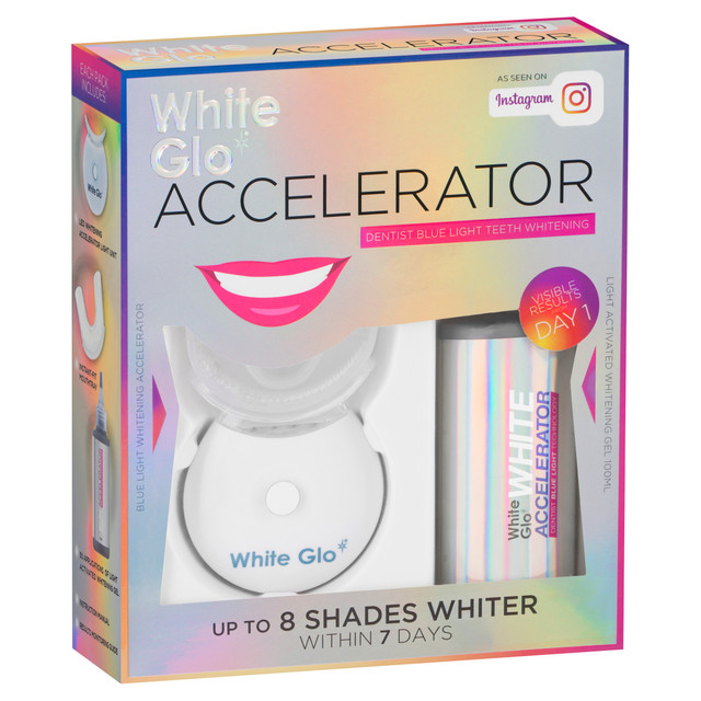 White Glo Accelerator Dentist Blue Light Teeth Whitening