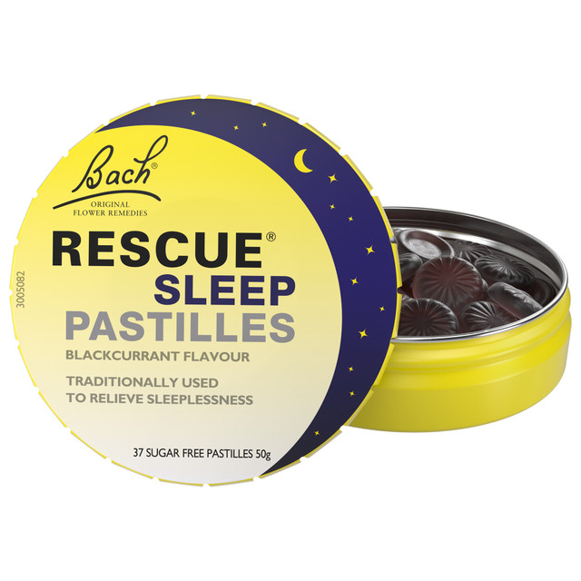 Bach Rescue Pastilles Sleep Blackcurrant Flavour 50g