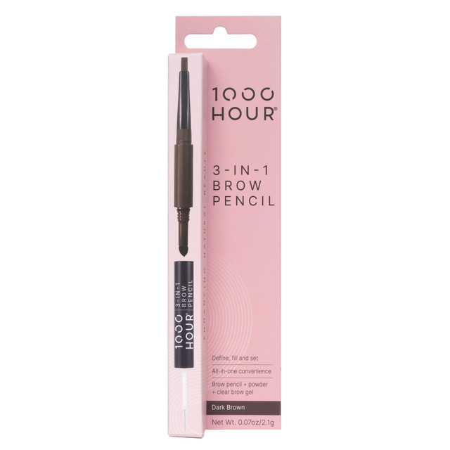 1000HOUR 3 IN 1 BROW PENCIL - DARK BROWN