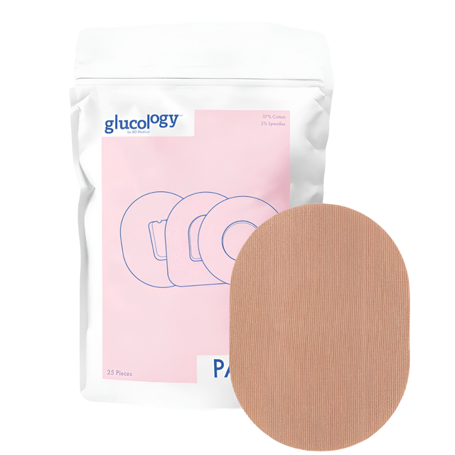 Glucology CGM Patches for Medtronic Guardian Beige 25 Pack