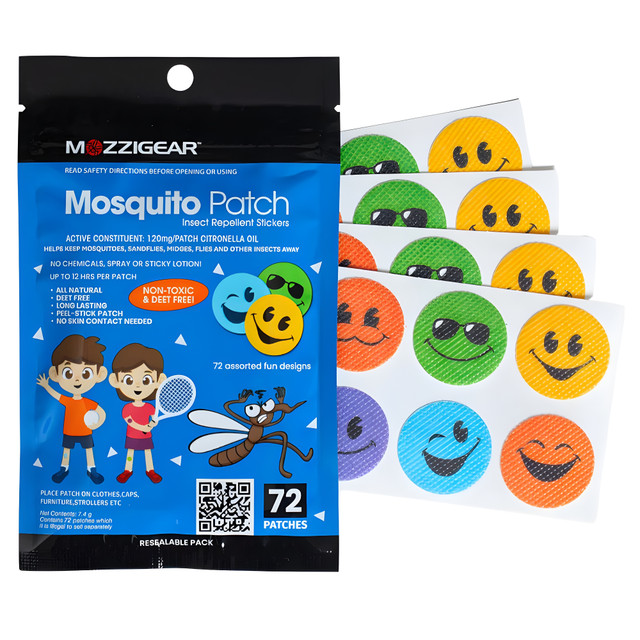 Mozzigear Mosquito Patch Sticker 72 Pack