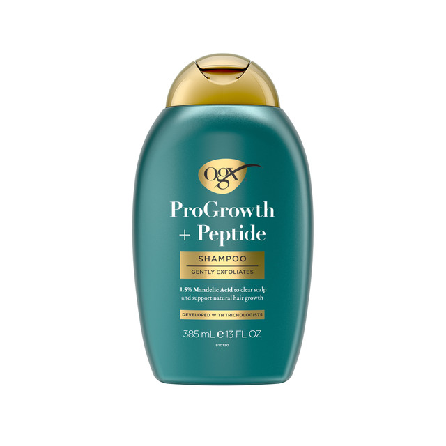 OGX ProGrowth + Peptide Clarifying Shampoo, Scalp Exfoliant 385mL