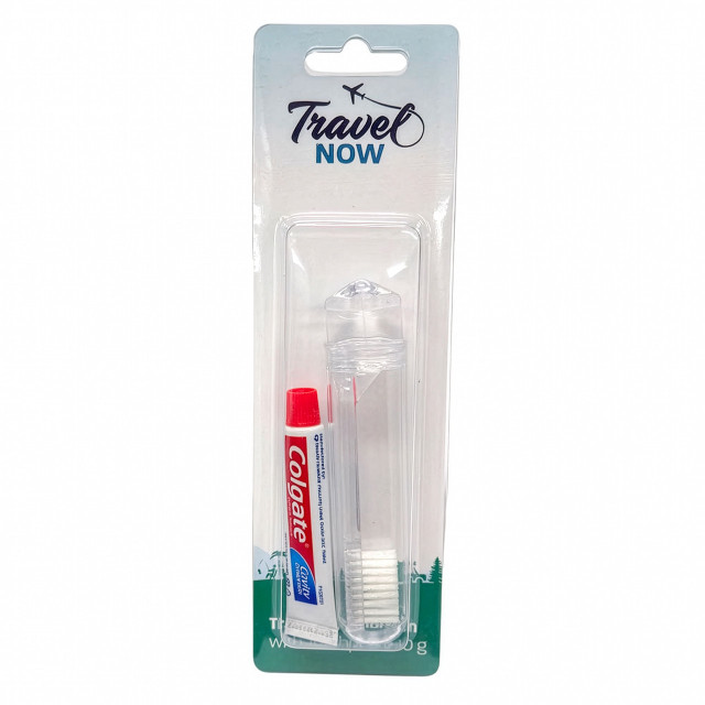 Travel Now Toothbrush with Colgate Toothpaste 10g