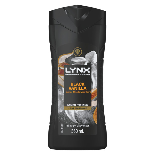 LYNX Body Wash BLACK VANILLA 360ml
