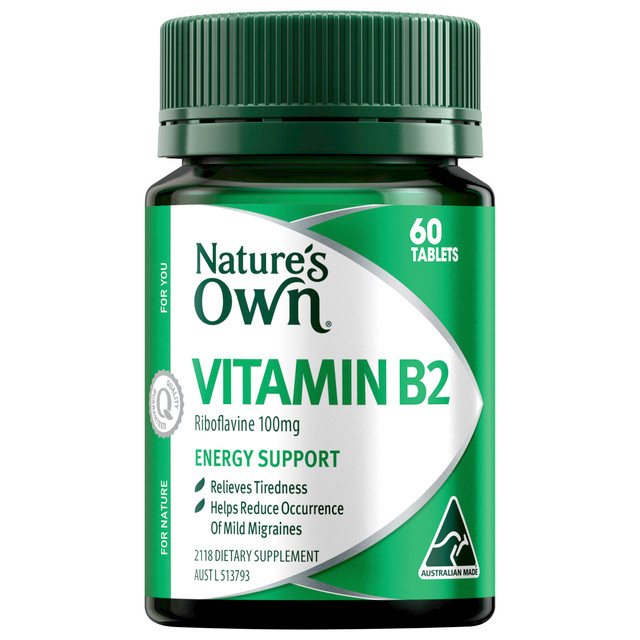 Nature's Own Vitamin B2 - 60 Tablets